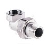 Соединитель латунь хром американка Ду 40 (1 1/2") угловой ВР/НР R19 Giacomini R19X017