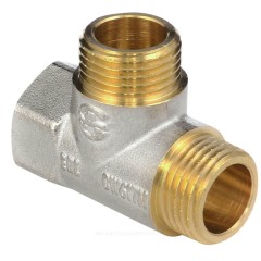 Тройник латунь никель Ду 15 (1/2") ВР/НР/НР Aquasfera 9035-01