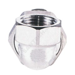 Соединитель латунь хром американка Ду 50 (2") угловой ВР/НР R19 Giacomini R19X018