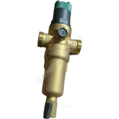 Фильтр сетчатый T-образный латунь Ду 15 Ру16 Тмакс=70 oC G1/2" НР FR06 с регулятором давления Хит Комплект FR06-1/2H