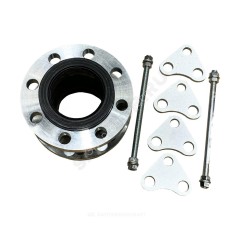 Компенсатор резиновый антивибрационный EPDM DI7251 Ду 250 Ру25 фл L=240мм Tecofi DI7251N-0250 сжатие/растяжение 30 мм/14 мм в комплекте с ограничителями хода