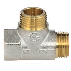 Тройник латунь никель Ду 20 (3/4") ВР/НР/НР Aquasfera 9035-02