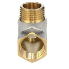 Тройник латунь никель Ду 20 (3/4") ВР/НР/НР Aquasfera 9035-02
