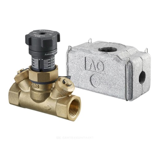 Клапан балансировочный ручной латунь Hycocon VTZ Ду 15 Rp1/2" Ру16 ВР Kvs=1.7м3/ч с измерительными ниппелями Oventrop 1061704