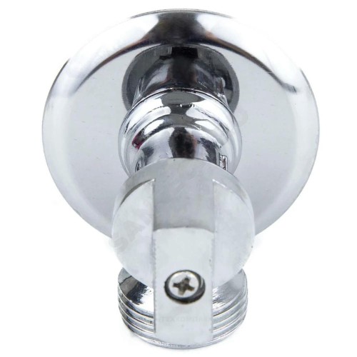 Кран шаровой латунный бытовой хром 1044 G1/2"х3/4" Ру10 НР переходной бабочка с отражателем Aquasfera 1044-01