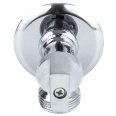 Кран шаровой латунный бытовой хром 1044 G1/2"х3/4" Ру10 НР переходной бабочка с отражателем Aquasfera 1044-01