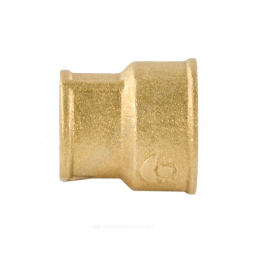 Муфта латунь переходная Ду 50х32 (2"х1 1/4") ВР/ВР VALFEX VF.240.L.200.114