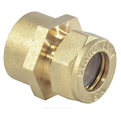 Муфта латунь 32Aх1 1/4" обжим/ВР STAHLMANN SSFL3211/4BEF
