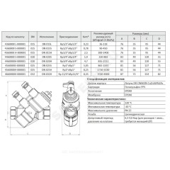 Клапан балансировочный автомат латунь Dynamic Ду 32 G1 1/4" Ру25 ВР без ниппелей BROEN 4660000h-000001