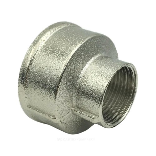 Муфта латунь никель переходная Ду 25х15 (1"х1/2") ВР/ВР SantechSystems