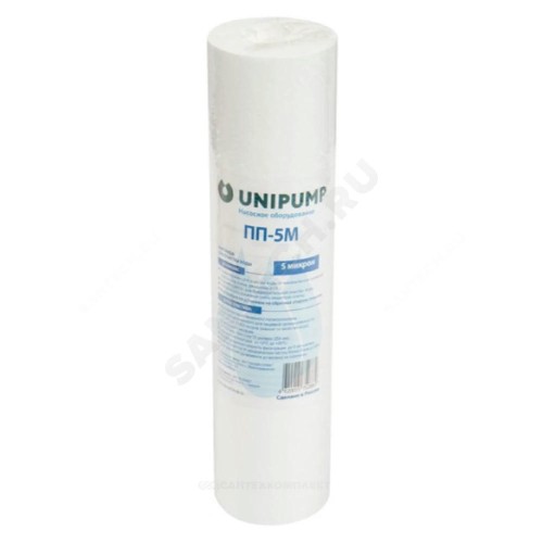 Картридж механический полипропилен ПП-5 М 5 мкм Slim Line 10" Unipump 97696