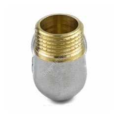Угольник латунь никель Ду 20 (3/4") ВР/НР 9002 ГОСТ 32585-2013 Aquasfera 9002-02