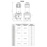 Клапан предохранительный пружинный угловой латунь R140 Ду 15х15 ВР G1/2"хG1/2" Рср=2.5бар 110С Giacomini R140Y002