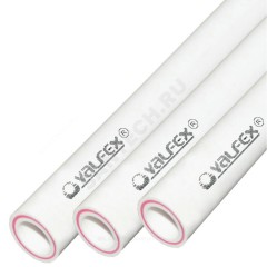 Труба PP-R белая арм стекловолокном Дн 125х20,8 Ру25 SDR6 L=4м VALFEX 10106125