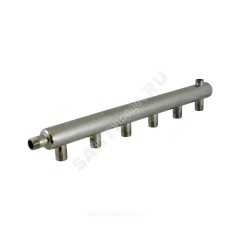 Коллектор нержавеющая сталь Ду 40 1 1/2" НР на 6 вых 1/2" НР м/о 150мм Элит-Металл 3284