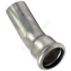 Отвод сталь нерж AISI 316L 45гр Дн 18 Ру16 пресс/труба Inoxpres RM 181018451C
