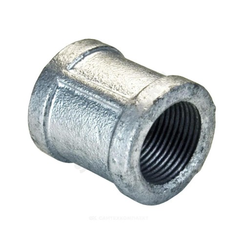 Муфта прямая чугун оц Ду 40 (1 1/2") ВР Fittex PLUS