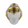 Соединитель латунь никель американка Ду 32 (1 1/4") угловой ВР/НР 9015 ГОСТ 32585-2013 Aquasfera 9015-04
