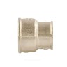 Муфта латунь никель переходная Ду 32х25 (1 1/4"х1") ВР/ВР VALFEX VF.240.N.114.100
