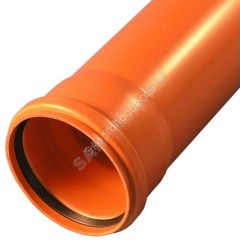 Труба НПВХ с раструбом коричневая Дн 250х6,2 б/нап L=6,13м в/к SN4 Агригазполимер