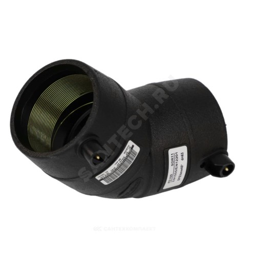 Отвод электросварной ПЭ100 Дн 200х45гр Ру16 SDR11 SMART JOINT EFL4200A