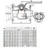 Кран шаровой нерж Ду 15 Ру40 фл L=125мм под электропривод с рукояткой ISO F03/F04 полнопроходной Benarmo