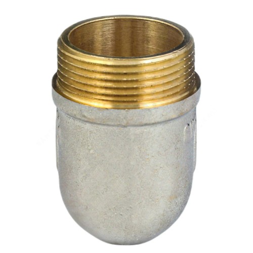 Угольник латунь никель реборда Ду 20 (3/4") ВР/НР 9006 ГОСТ 32585-2013 Aquasfera 9006-02