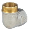 Угольник латунь никель реборда Ду 20 (3/4") ВР/НР 9006 ГОСТ 32585-2013 Aquasfera 9006-02