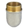 Угольник латунь никель реборда Ду 32 (1 1/4") ВР/НР 9006 ГОСТ 32585-2013 Aquasfera 9006-04