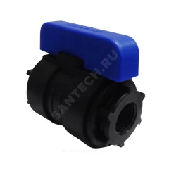 Кран шаровой компрессионный Ду 33 1 1/4"x1 1/4" ВР/ВР Ру16 VALFEX 1210011114114