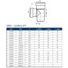 Тройник PP-MD бесшумный светло-серый Skolan dB SKEA Дн 110х110х87гр (DN100х100) б/нап в/к Ostendorf 335400