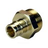 Муфта для PE-X труб радиальная латунь Дн 40х1 1/4" НР РОС GX107ACY067