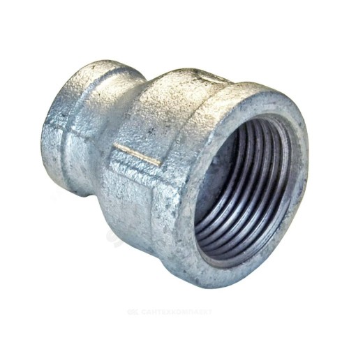 Муфта переходная чугун оц Ду 40х25 (1 1/2"х1") ВР Fittex PLUS