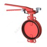 Затвор дисковый поворотный чугун VPI4448R2C-02EP Ду 80 Ру16 межфл с рукояткой диск чугун манжета EPDM с концевыми выключателями Tecofi VPI4448R2C-02EP0080