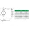 Затвор дисковый поворотный чугун VPI4448R2C-02EP Ду 100 Ру16 межфл с рукояткой диск чугун манжета EPDM с концевыми выключателями Tecofi VPI4448R2C-02EP0100