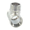 Тройник латунь никель переходной Ду 20х15х15 (3/4"х1/2"х1/2") ВР/НР/ВР VALFEX VF.132.N.034.012.012