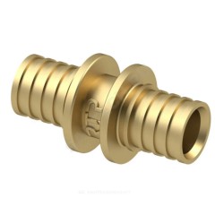 Муфта для PE-X/PE-RT труб аксиальная латунь Дн 20 RTP (РосТурПласт) 28299