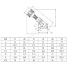Клапан балансировочный ручной латунь 727ОТ Ду 20 Rp3/4" Ру20 Тмакс=120 оС ВР Kvs=7.28м3/ч без ниппелей Cimberio CIM 727OT 34
