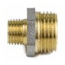 Ниппель латунь никель переходной Ду 25х15 (1"х1/2") НР 9023 ГОСТ 32585-2013 Aquasfera 9023-04