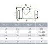 Ревизия НПВХ коричневая Дн 110 б/нап L=0,24м в/к Агригазполимер