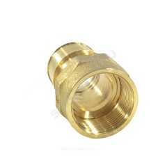 Муфта для PE-X труб радиальная латунь Дн 32х1/2" ВР РОС