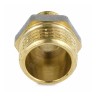 Ниппель латунь никель переходной Ду 25х20 (1"х3/4") НР 9023 ГОСТ 32585-2013 Aquasfera 9023-05