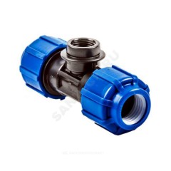 Тройник компрессионный ПЭ Дн 40х3/4"х40 ВР ТПК-АКВА 52403440
