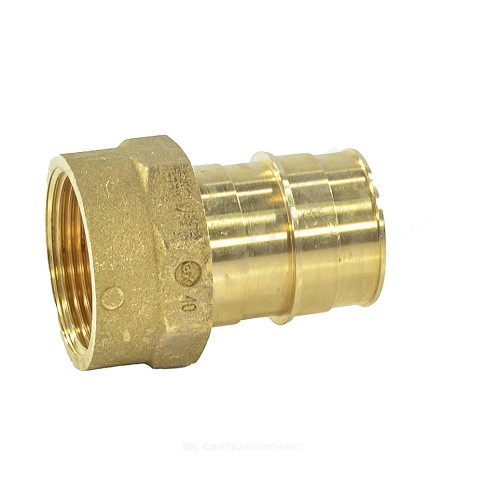Муфта для PE-X труб радиальная латунь Дн 40х1 1/2" ВР РОС GX109ACY077