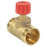 Клапан запорный ручной латунь CDT Ду 50 G2 1/4" A Ру16 НР Kvs=16м3/ч без ниппелей Danfoss 003Z7702