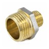 Ниппель латунь никель переходной Ду 40х25 (1 1/2"х1") НР 9023 ГОСТ 32585-2013 Aquasfera 9023-10