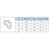Угольник латунь никель Ду 25 (1") ВР/ВР SantechSystems
