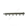 Коллектор нержавеющая сталь Ду 25 1/2" НР на 4 вых 1/2" НР м/о 100мм Элит-Металл 1012