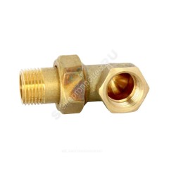 Соединитель латунь американка Ду 10 (3/8") угловой ВР/НР R19 Giacomini R19Y002