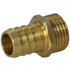 Переходник штуцерный латунь неразъемный для шланга Дн 18х1/2" НР SantechSystems